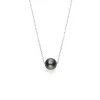 Mikimoto Black South Sea Cultured Pearl Necklace 18K