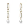 Mikimoto M Code Akoya Cultured Pearl Earrings in 18K Yellow Gold