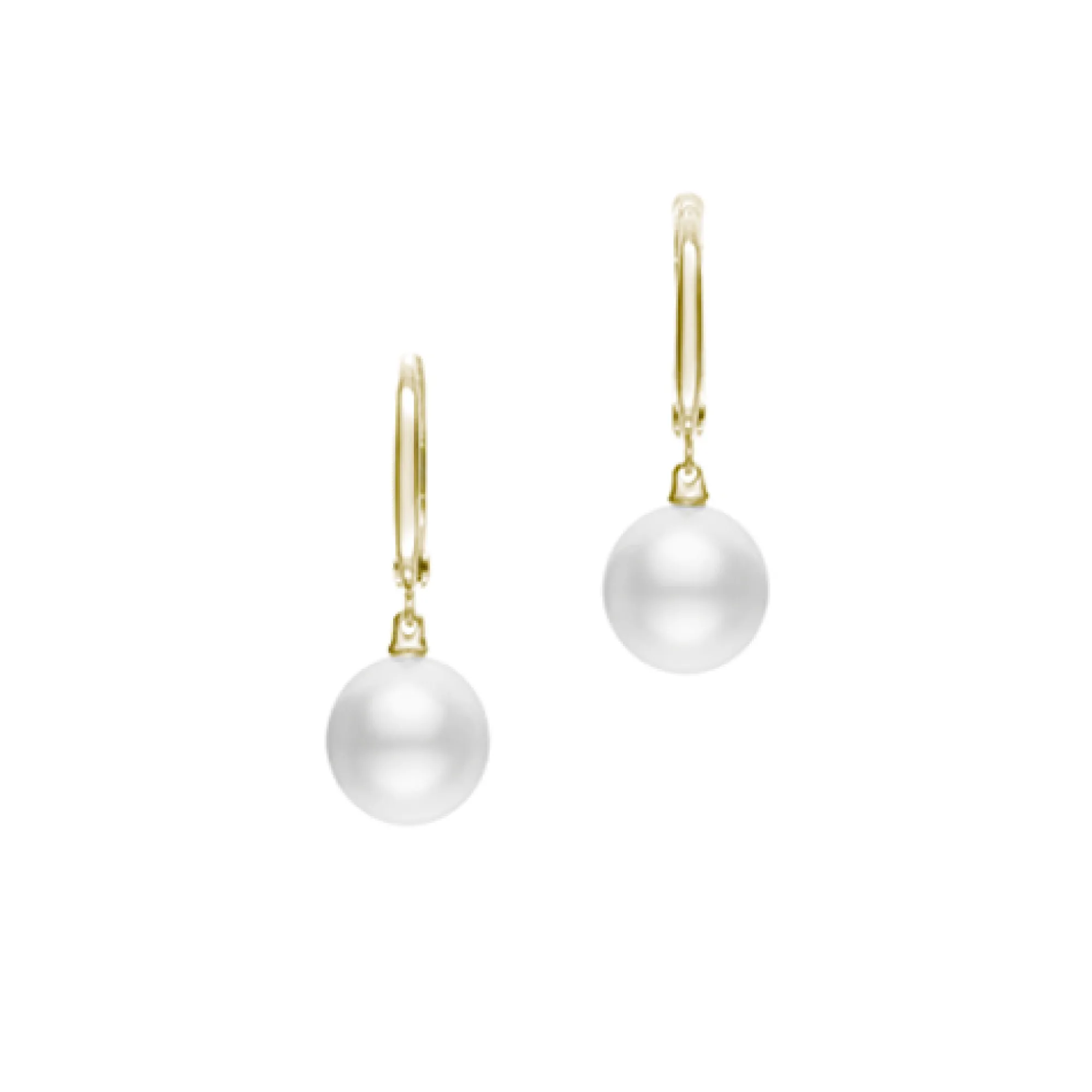 Mikimoto South Sea Cultured Pearl Earrings in 18K Yellow Gold Best
