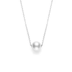 Mikimoto White South Sea Cultured Pearl Necklace 18K New