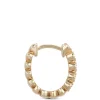 12MM Bezel Set Diamond Huggie Hoop Earrings 14K Best