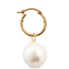 12MM Cultured Baroque Freshwater Pearl Hoop Earrings, 14K Yellow Gold Best