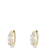 13MM Diamond Hoop Earrings, 14K Yellow Gold Best