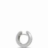 15.8MM Diamond Hoops, Sterling Silver Outlet