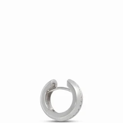 15.8MM Diamond Hoops, Sterling Silver Outlet