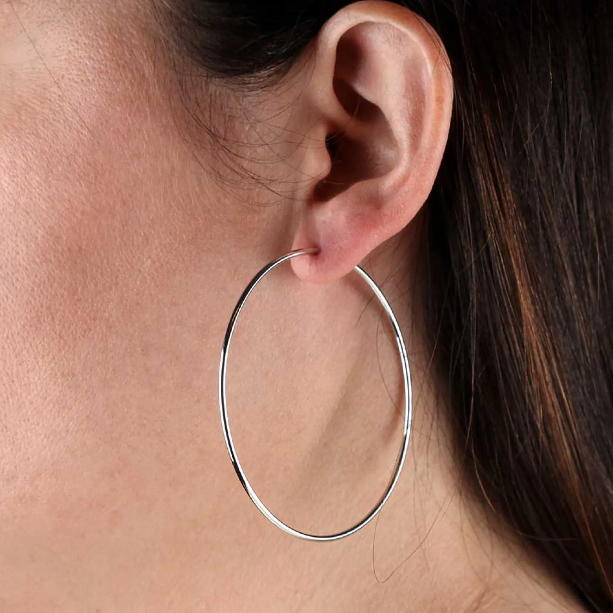 60MM Endless Hoop Earrings 14K Sale