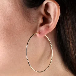 60MM Endless Hoop Earrings 14K Clearance