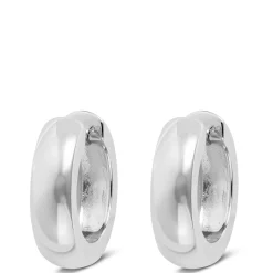 17MM Hoop Earrings in Sterling Silver Hot