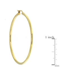 50MM Hoop Earrings 14K Hot