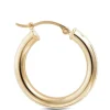 20MM Hoop Earrings, 14K Yellow Gold Clearance