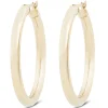 30MM Hoop Earrings, 14K Yellow Gold Best
