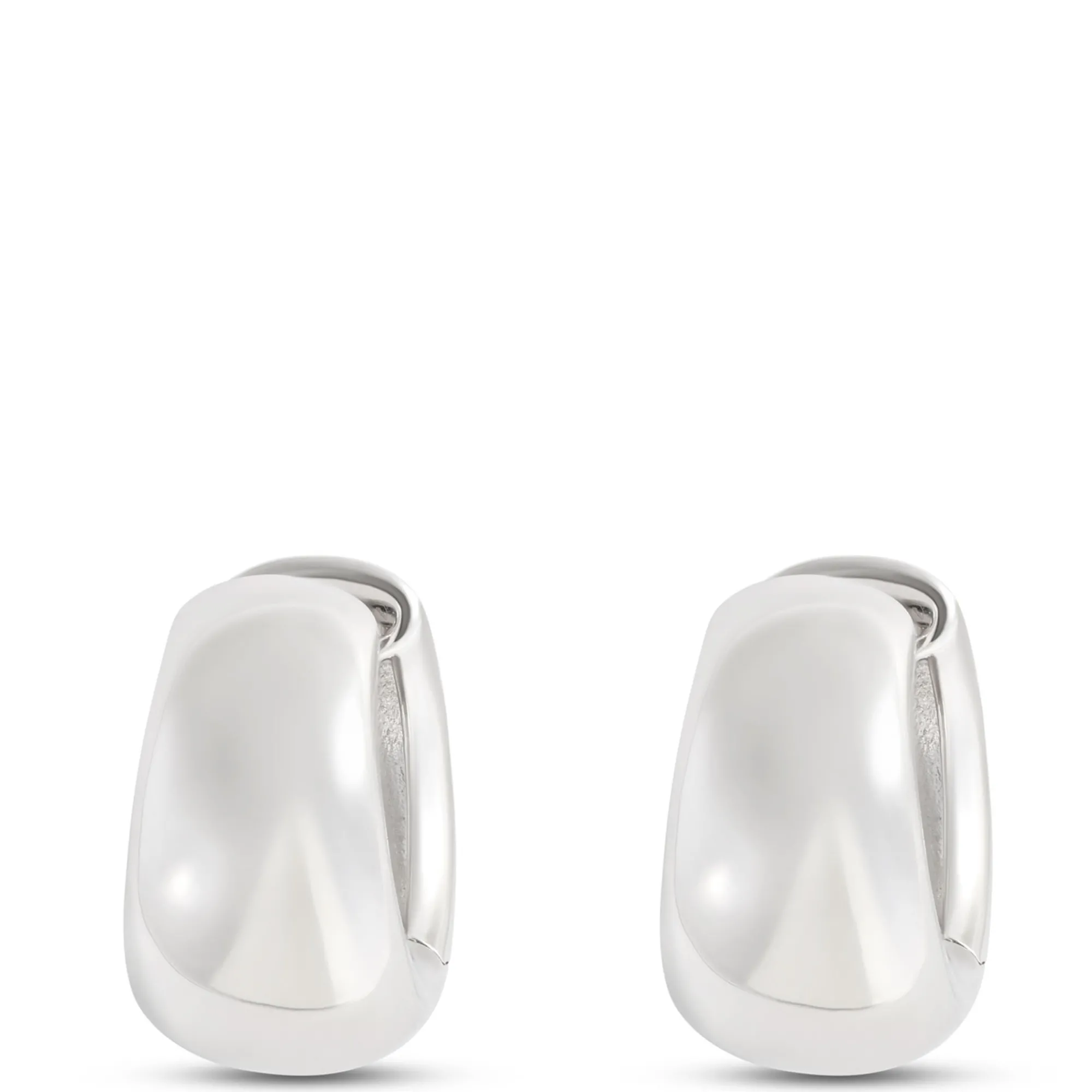 16.5MM Hoop Earrings, Sterling Silver Hot