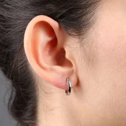 14MM Huggie Hoop Earrings 14K Sale