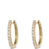 17MM Oval Diamond Hoops, 14K Yellow Gold Discount
