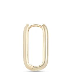 20MM Polished Oblong Hoops, 14k Yellow Gold Sale