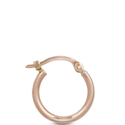 12MM Rose Gold Hoop Earrings 14K Discount