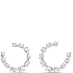 11MM Round Diamond Front to Back Earrings Best