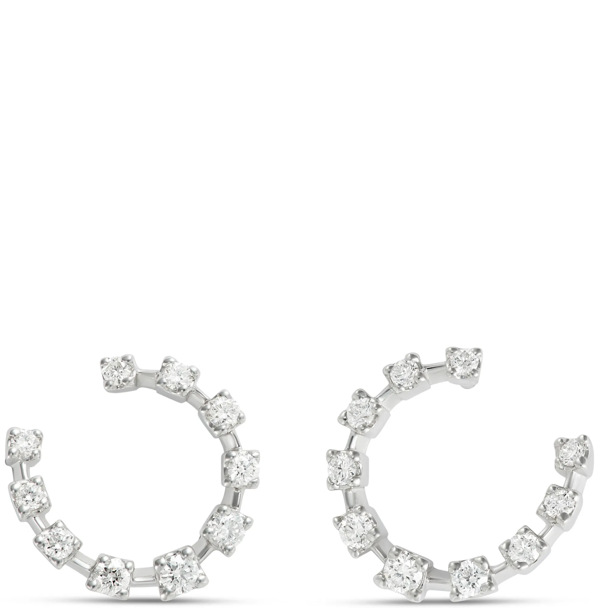11MM Round Diamond Front to Back Earrings Best