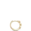 10MM Single Diamond Hoop Earring, 14K Yellow Gold Discount