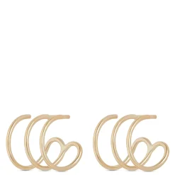 10mm Triple Cuff Earrings, 14K Yellow Gold Sale