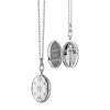 Monica Rich Kosann Oval Mosaic Locket, Sterling Silver Discount