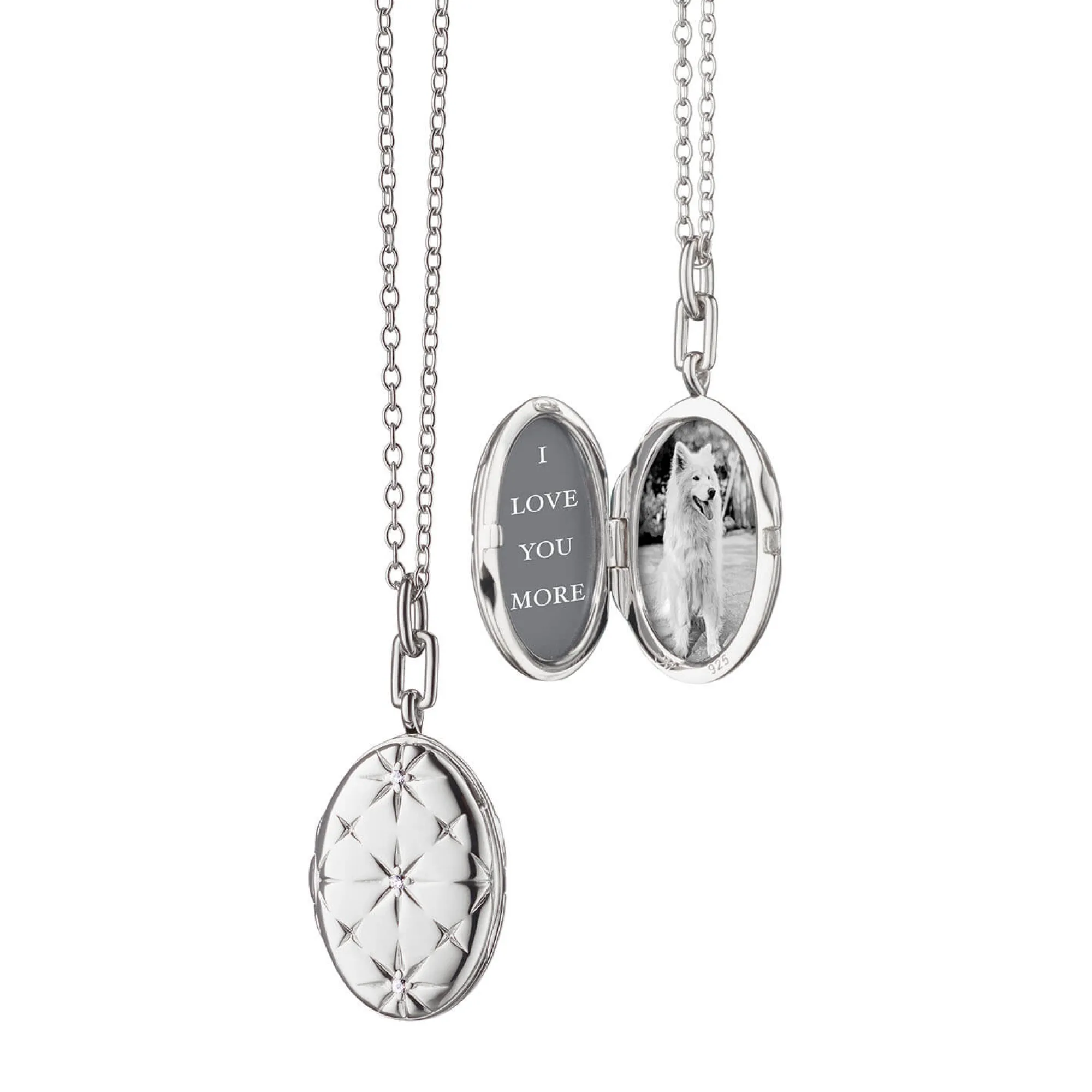 Monica Rich Kosann Oval Mosaic Locket, Sterling Silver Discount