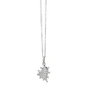 Monica Rich Kosann Petite Pave White Sapphire Heart Necklace, Sterling Silver Best