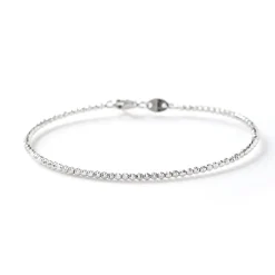 Mooncut Bead Bracelet, 14K White Gold Best