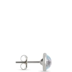 Moonstone Studs, Sterling Silver New