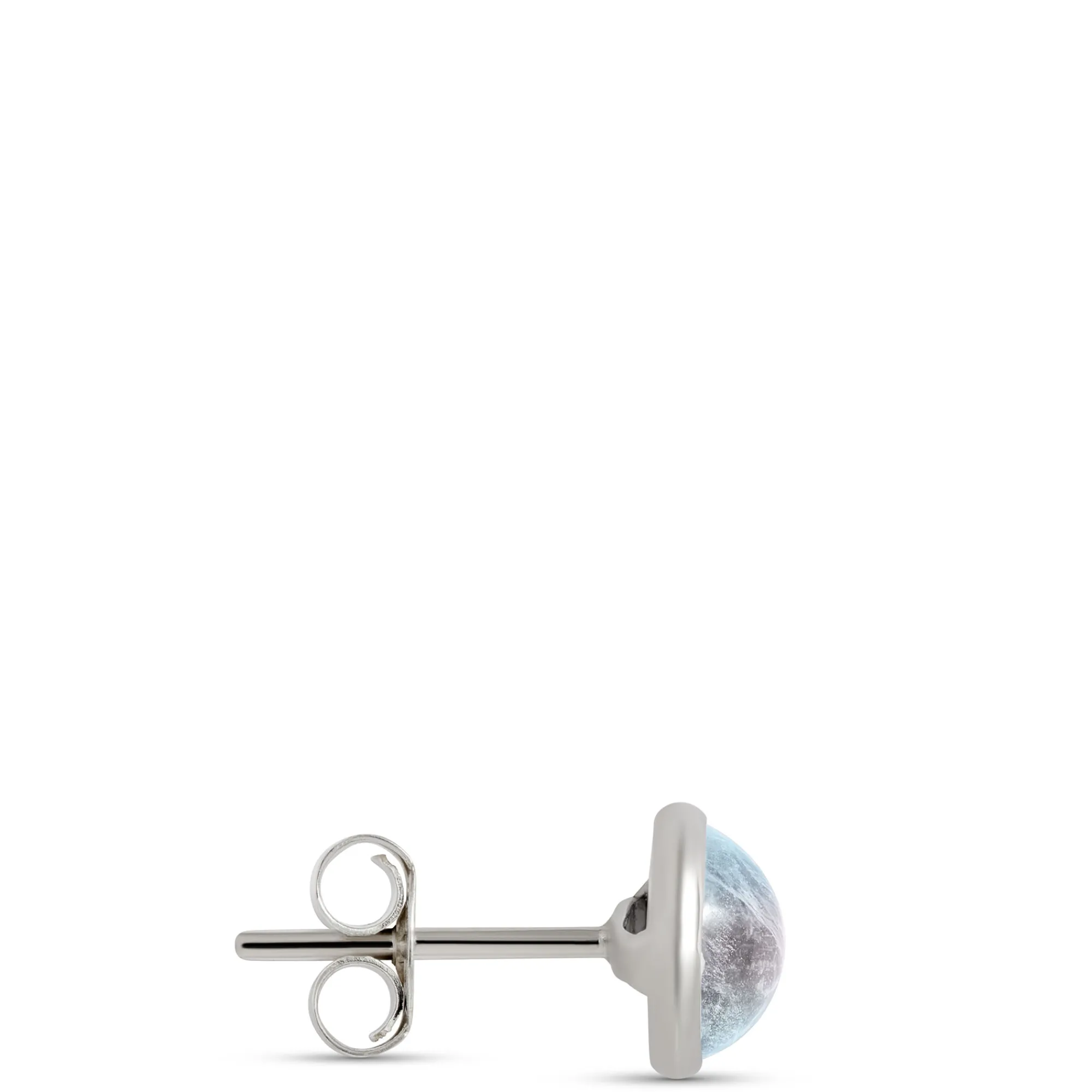 Moonstone Studs, Sterling Silver New