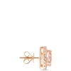Morganite and Diamond Studs, 14K Rose Gold Online