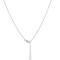Multi-Colored Sapphire Floral Station Necklace, 14K White Gold Sale