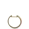 Multicolored Sapphire Hoops, 14K White Gold Discount