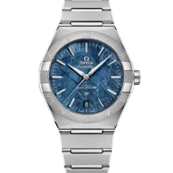 Omega Constellation Steel on Steel Blue Dial Watch, 41mm Sale