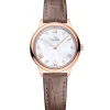 Omega De Ville Prestige Sedna™ Gold Leather Strap White Dial Watch, 27.5mm Hot