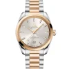 Omega Seamaster Aqua Terra Shades Steel ‑ Moonshine™ Gold on Steel ‑ Moonshine™ Gold Strap Silver Dial Watch, 38mm Hot