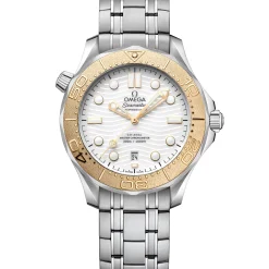 Omega Seamaster Diver 300M Steel on Steel White Dial Watch, 42mm Outlet
