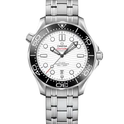 Omega Seamaster Diver 300M White Dial Watch, 42mm Outlet