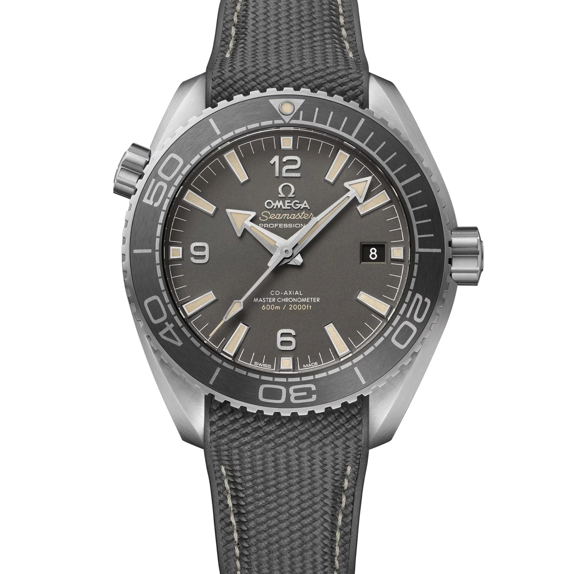 Omega Seamaster Planet Ocean 600M Steel on Rubber Strap Blue Dial Watch, 43.5mm Online