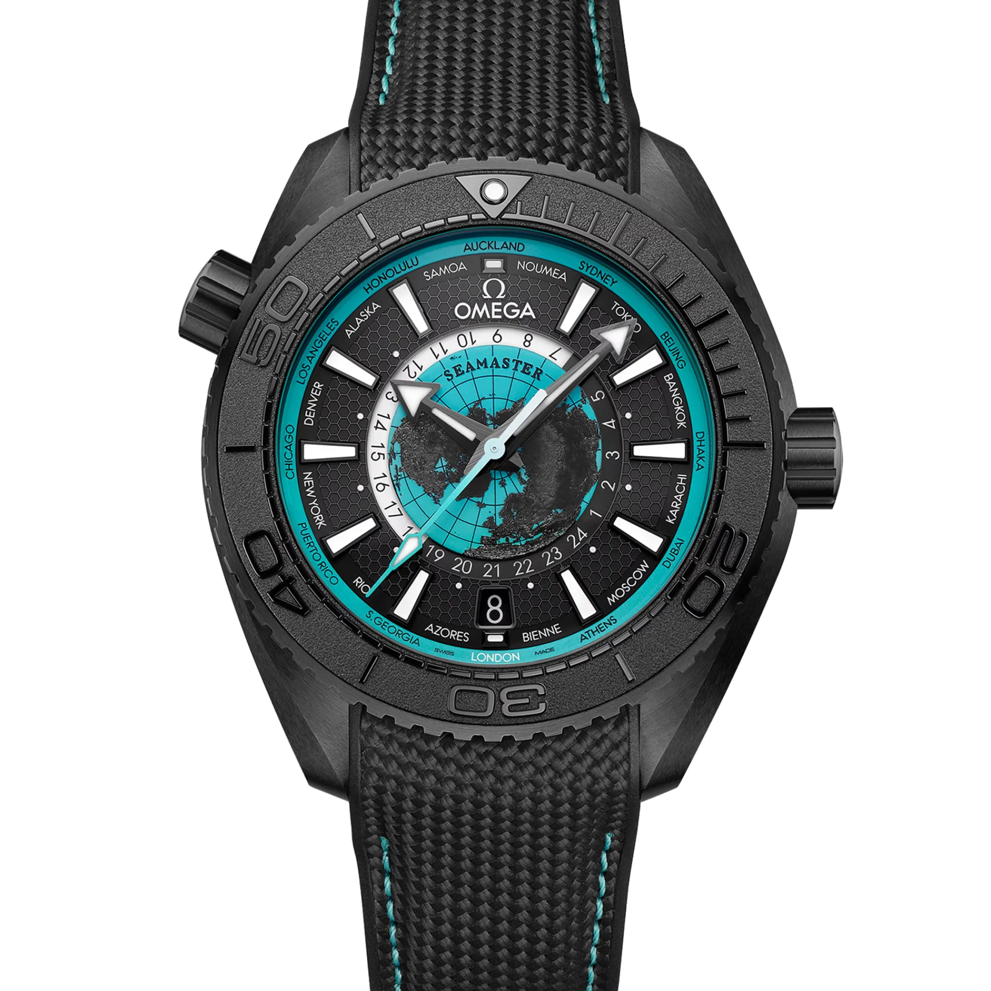 Omega Seamaster Planet Ocean 600M Black Dial Watch, 45.5mm Hot