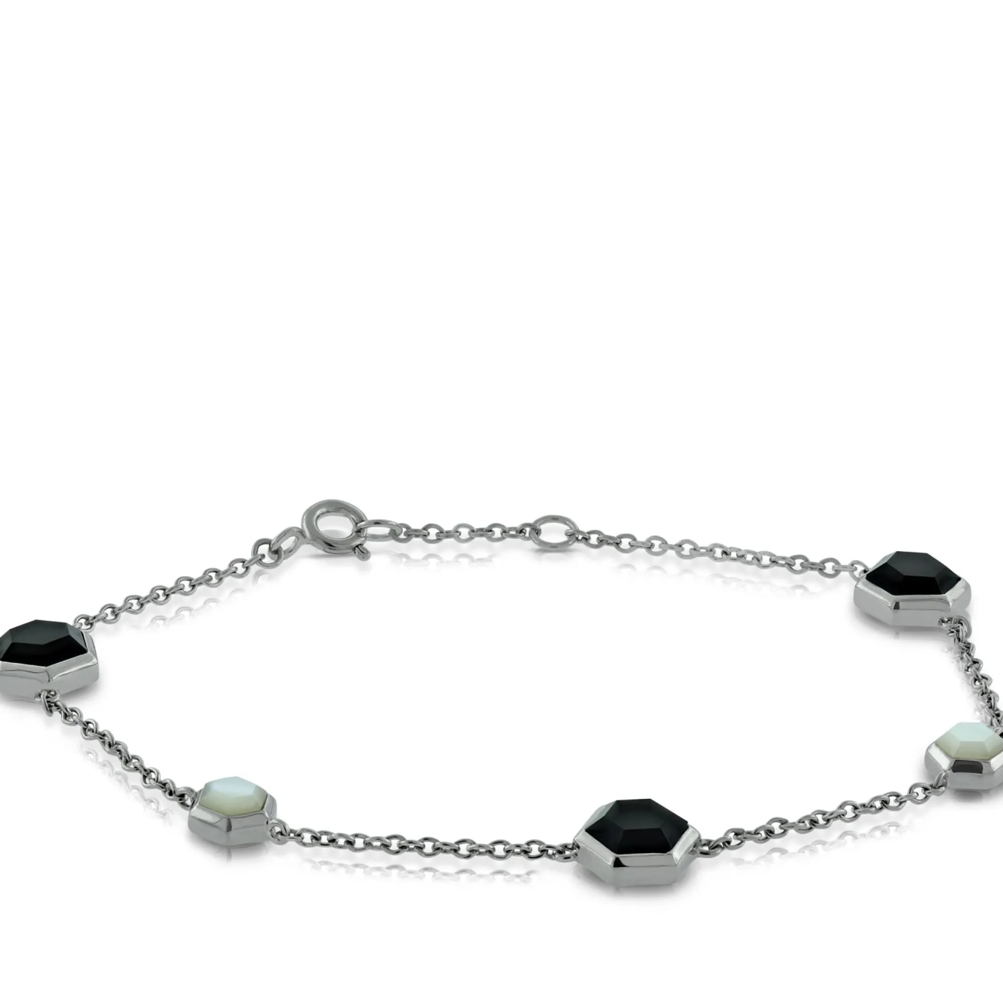 Onyx & Mother of Pearl Bracelet Clearance