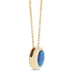 Opal Doublet Button Pendant 14K Best