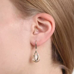 Opal Open Pear Drop Earrings 14K Online