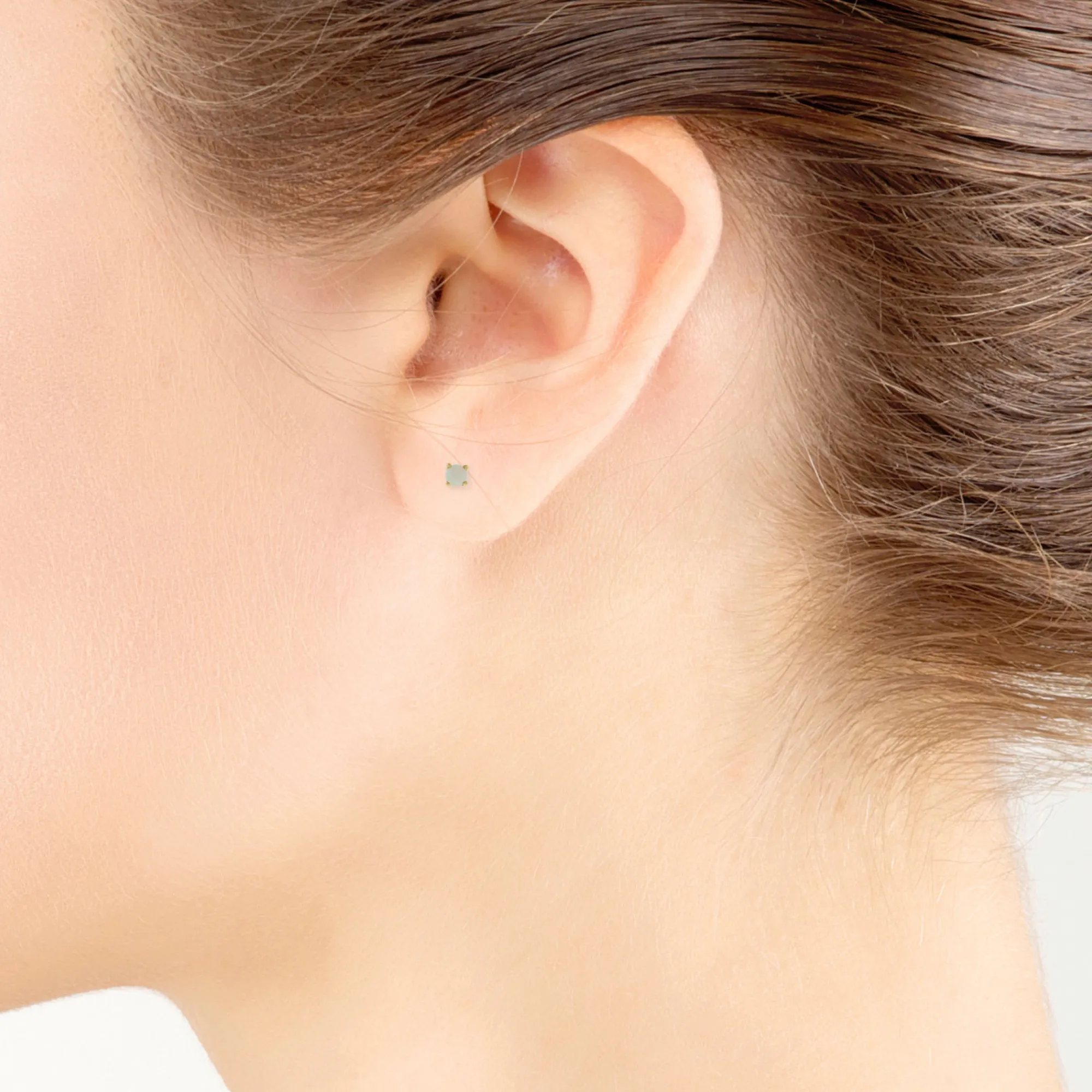 Opal Stud Earrings 14K Outlet
