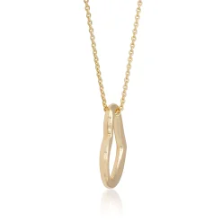 Open Asymmetrical Heart Necklace 14K Sale