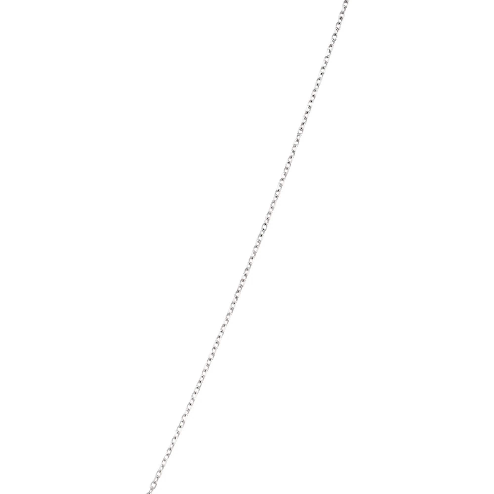 Oval Aquamarine Pendant, 14K White Gold Hot