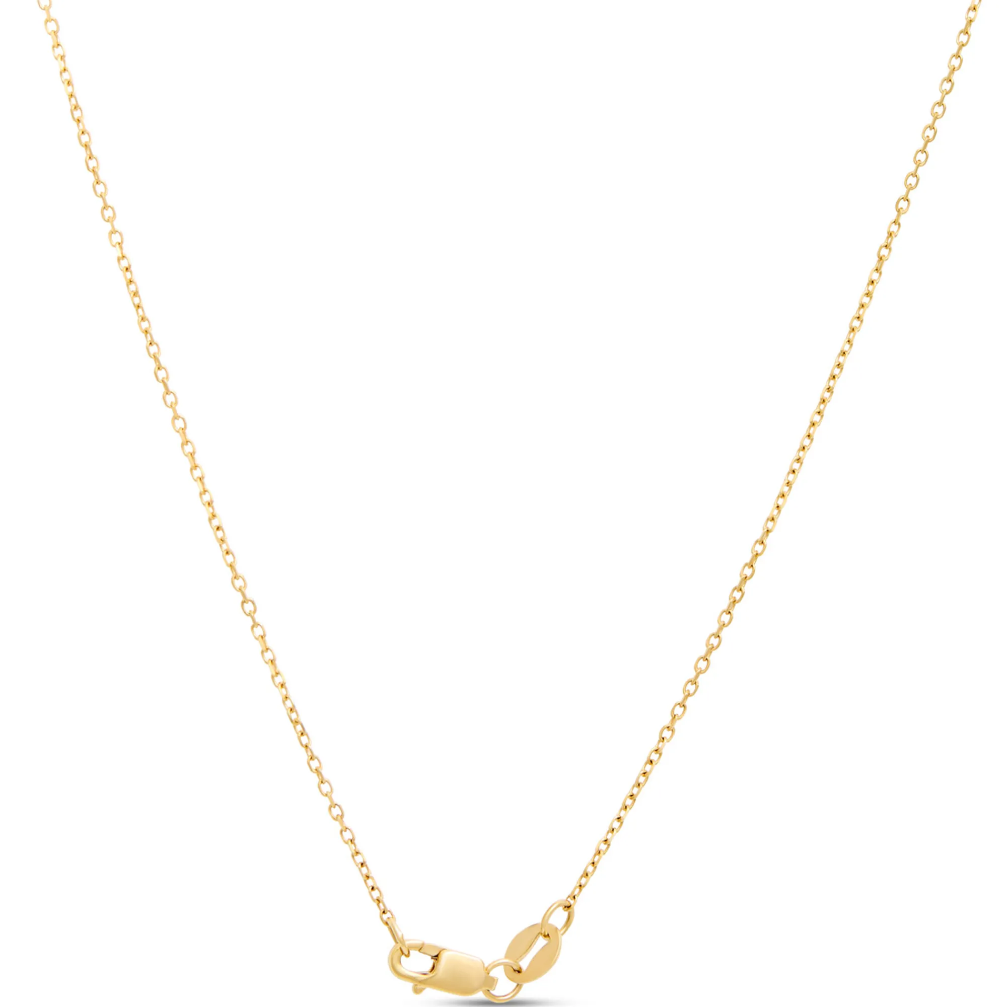 Oval Aquamarine Pendant Necklace, 14K Yellow Gold Outlet