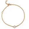 Oval Cut Diamond Bracelet, 14K Yellow Gold New