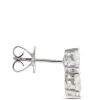 Oval Diamond Earrings, 2-¾ Total Carat Weight, 18K White Gold Hot