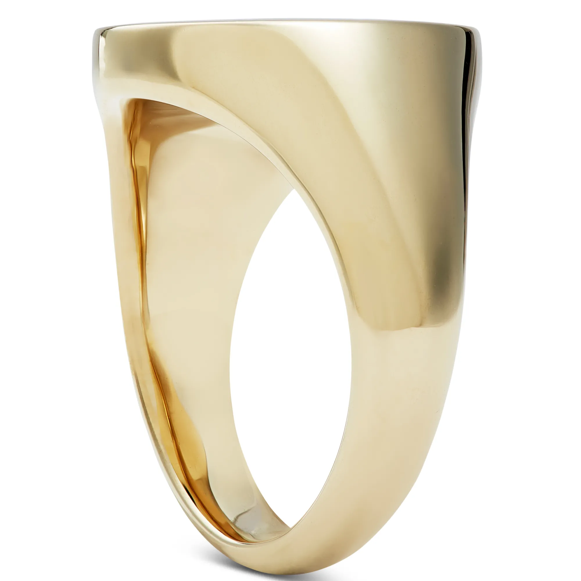 Oval Signet Ring, 14K Yellow Gold Hot